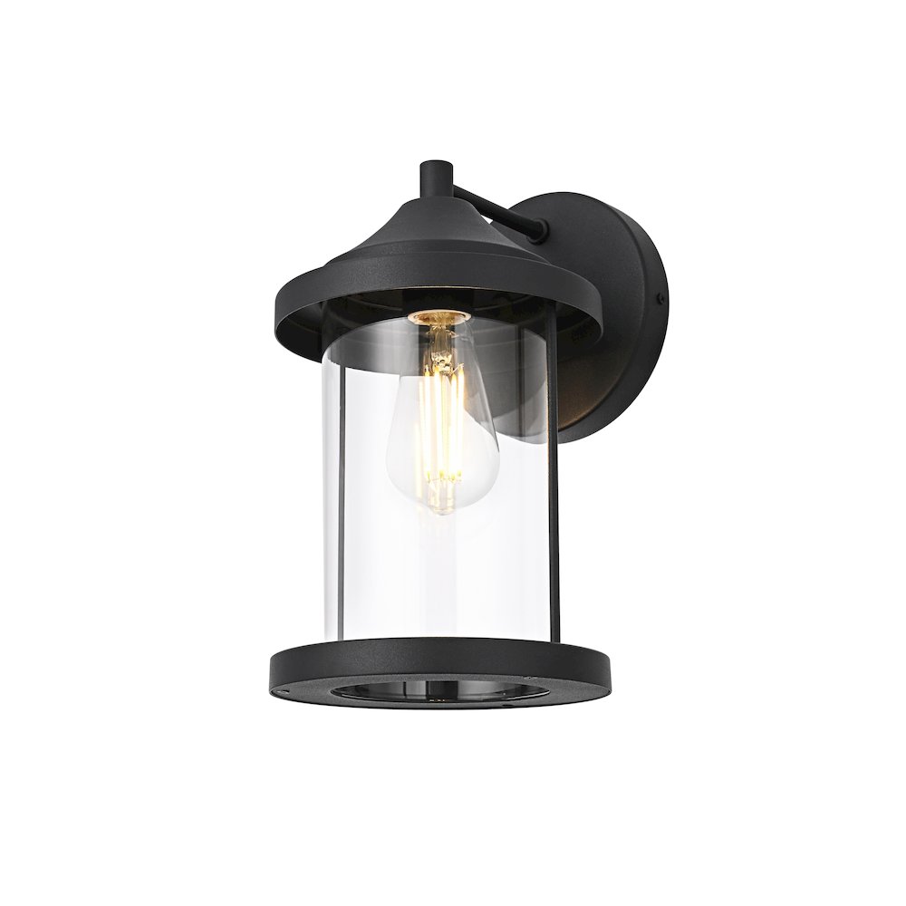 Roy 7 Inch Outdoor Wall Sconce In Black. Picture 3