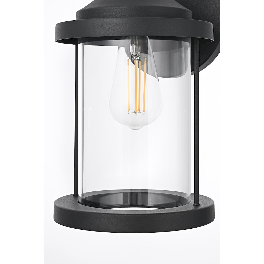 Roy 7 Inch Outdoor Wall Sconce In Black. Picture 5
