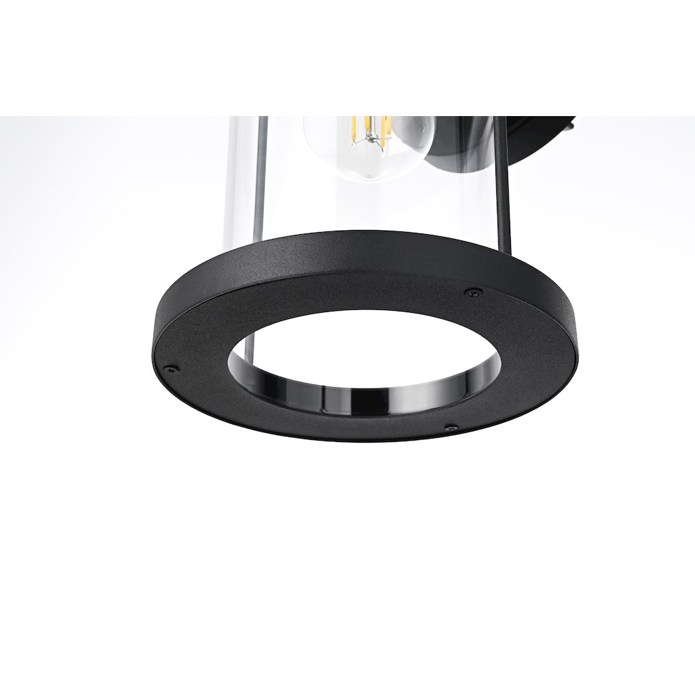 Roy 7 Inch Outdoor Wall Sconce In Black. Picture 6