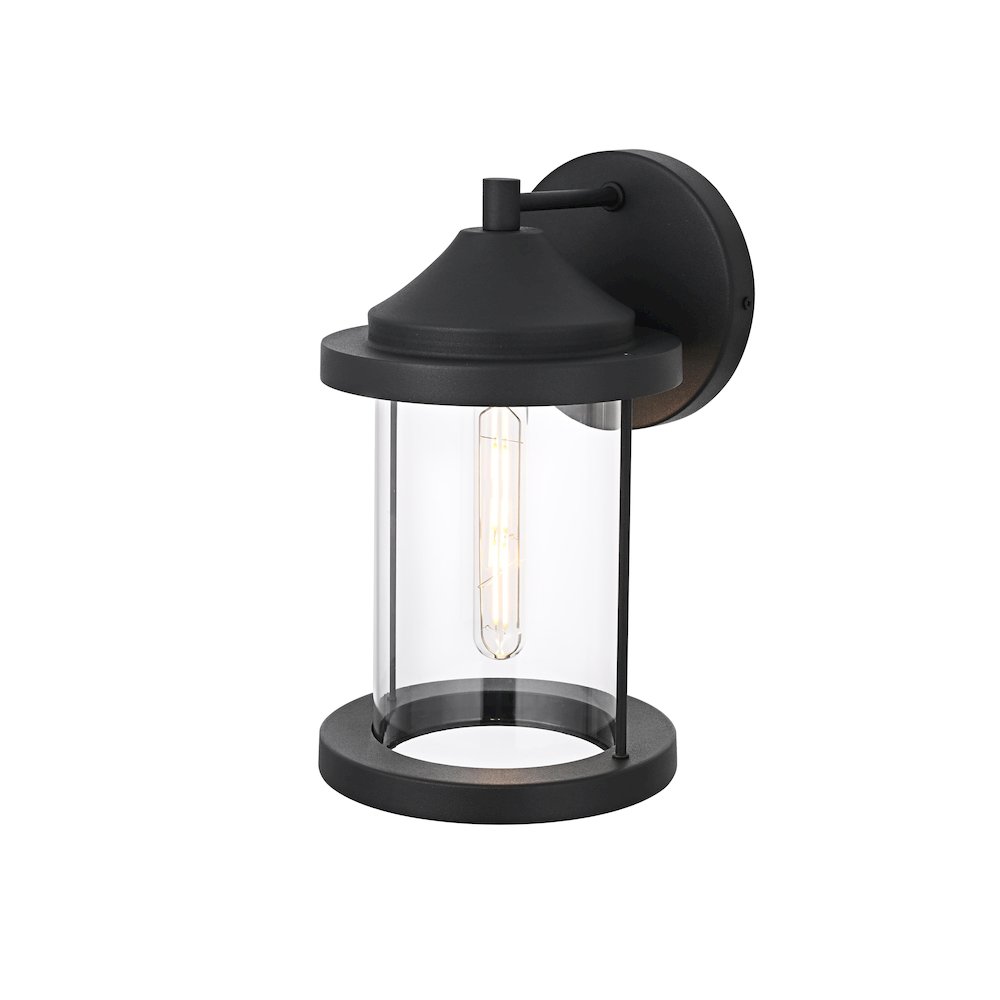 Roy 7 Inch Outdoor Wall Sconce In Black. Picture 7