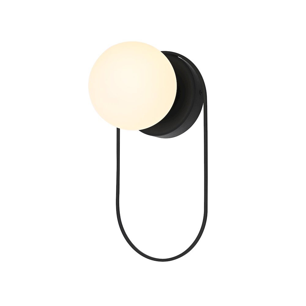 Silas 6 Inch Outdoor Wall Sconce In Black. Picture 3