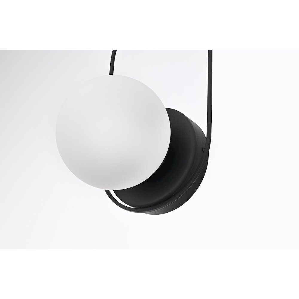 Silas 6 Inch Outdoor Wall Sconce In Black. Picture 5