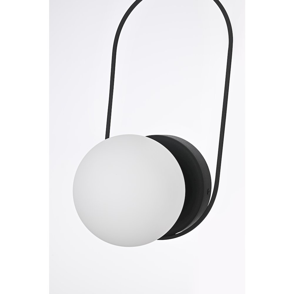 Silas 6 Inch Outdoor Wall Sconce In Black. Picture 6