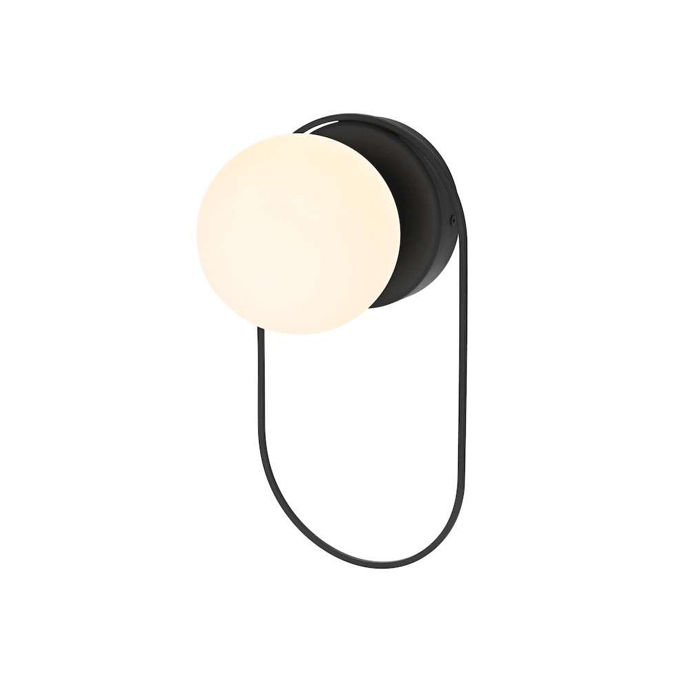 Silas 6 Inch Outdoor Wall Sconce In Black. Picture 7