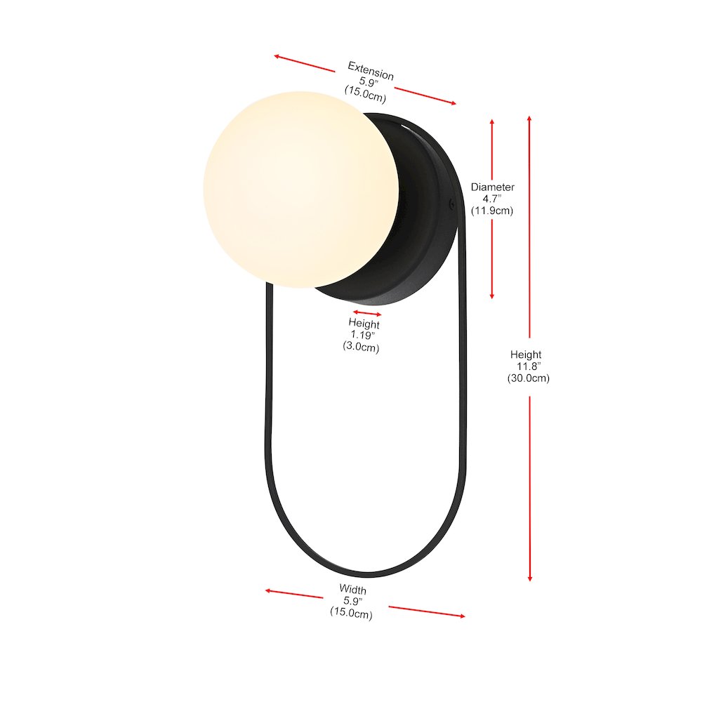 Silas 6 Inch Outdoor Wall Sconce In Black. Picture 8