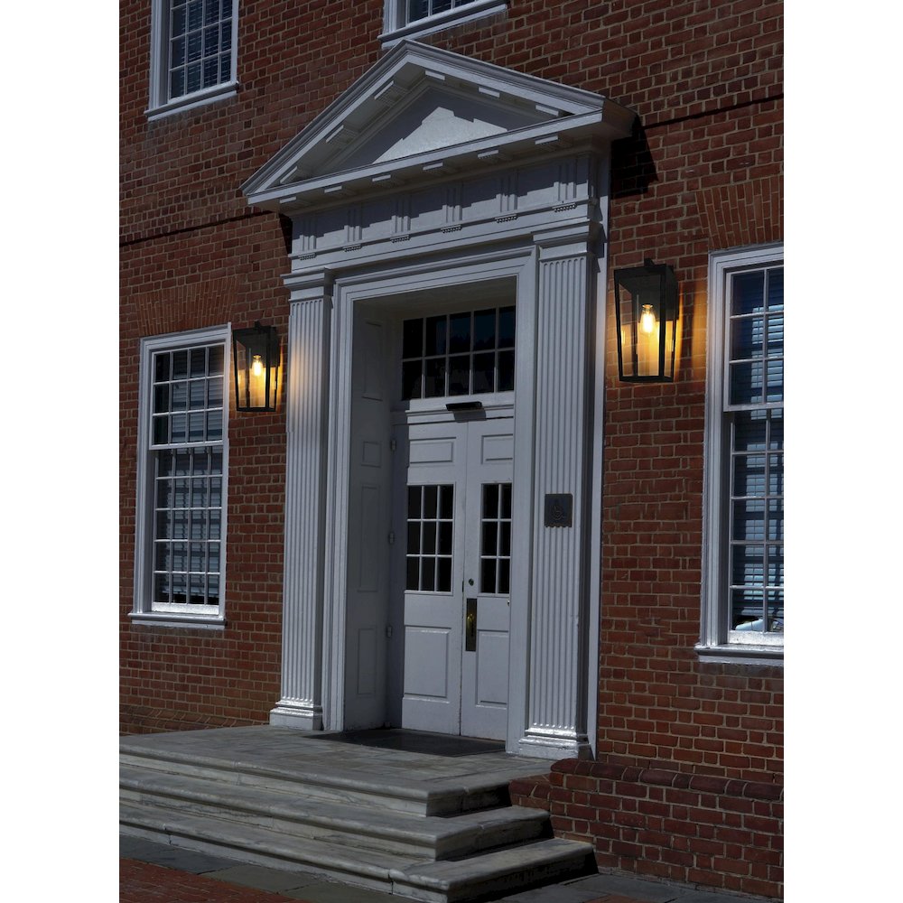 William 8 Inch Outdoor Wall Sconce In Black. Picture 2