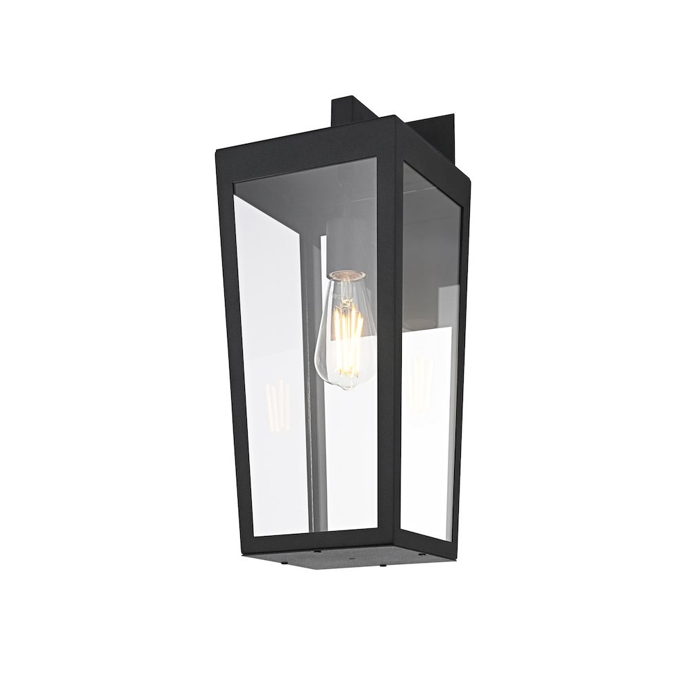 William 8 Inch Outdoor Wall Sconce In Black. Picture 3