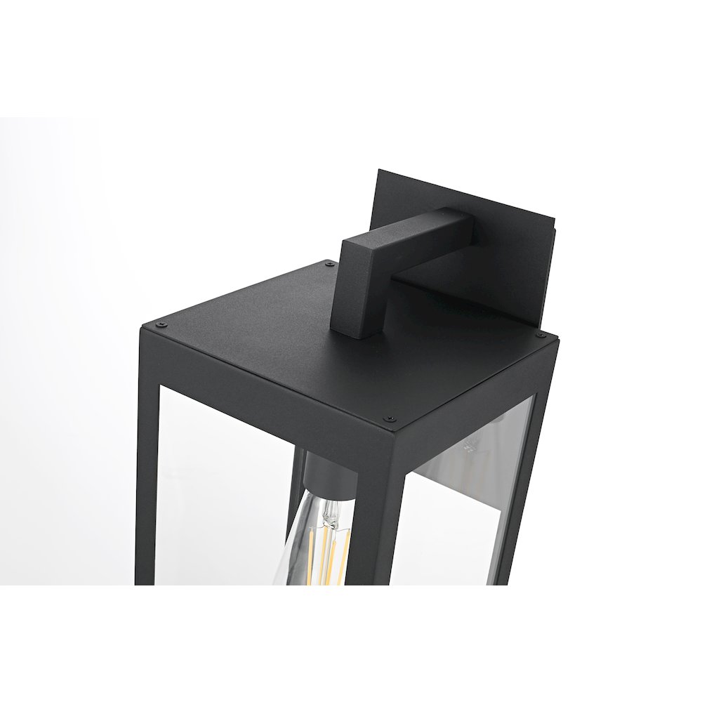 William 8 Inch Outdoor Wall Sconce In Black. Picture 4