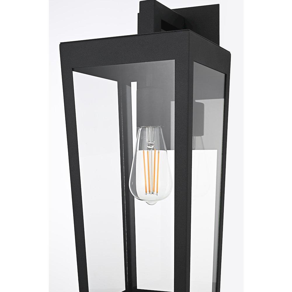 William 8 Inch Outdoor Wall Sconce In Black. Picture 5