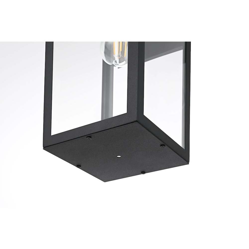 William 8 Inch Outdoor Wall Sconce In Black. Picture 6