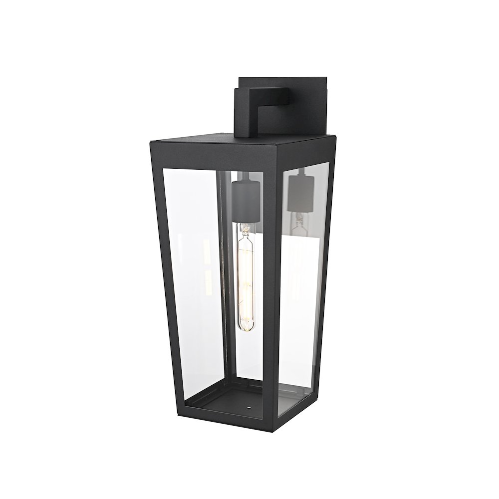 William 8 Inch Outdoor Wall Sconce In Black. Picture 7