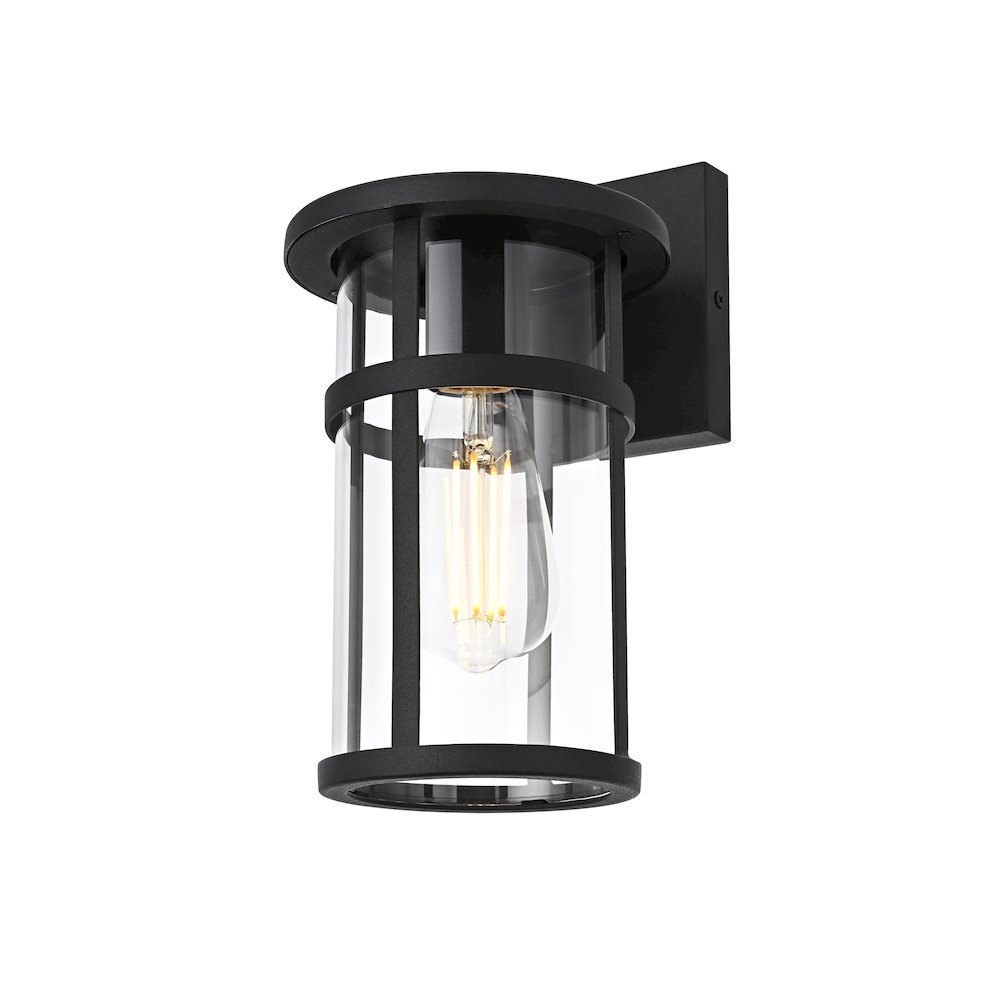 Henrik 6 Inch Outdoor Wall Sconce In Black. Picture 3