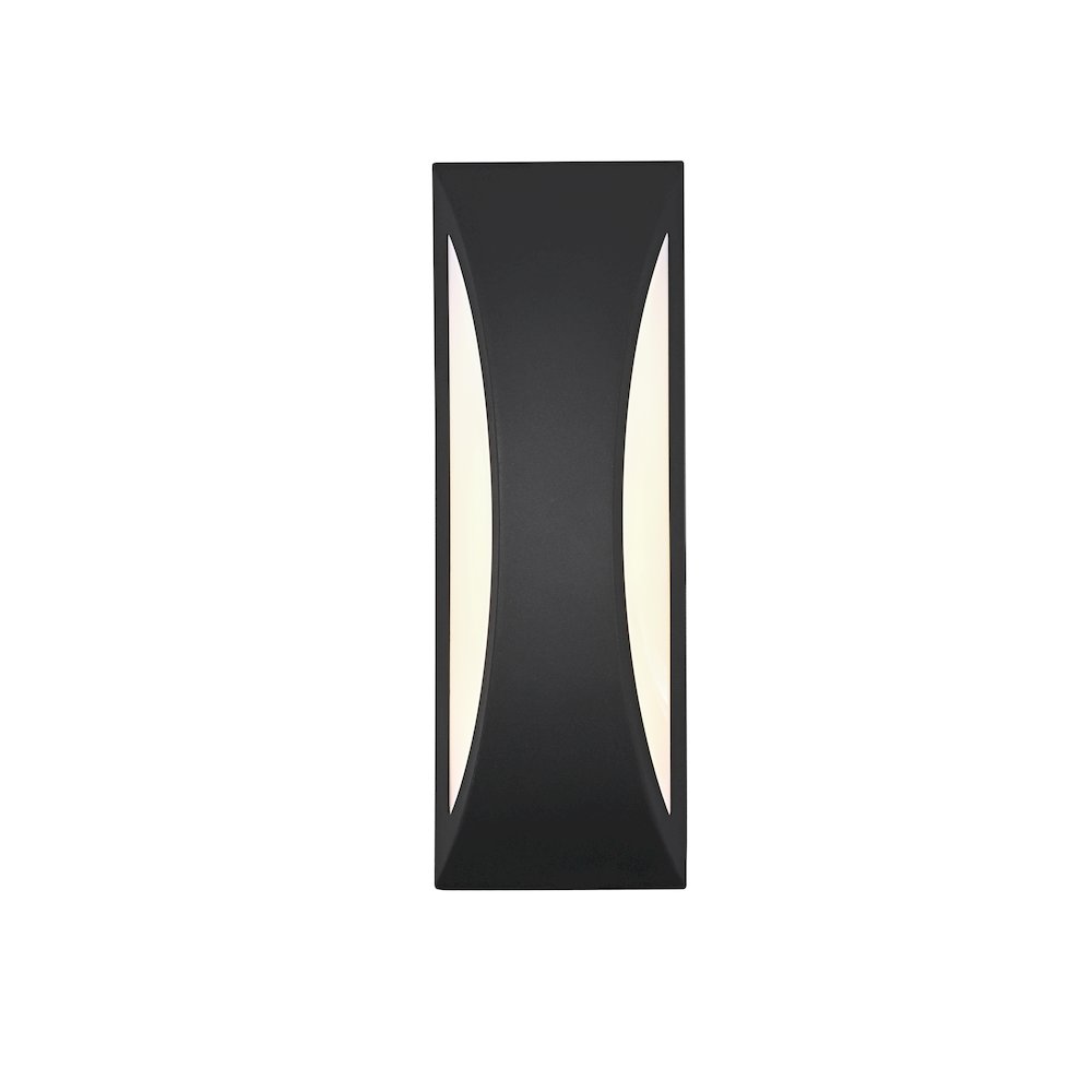 Zayn 5 Inch Outdoor Wall Sconce In Black. Picture 1