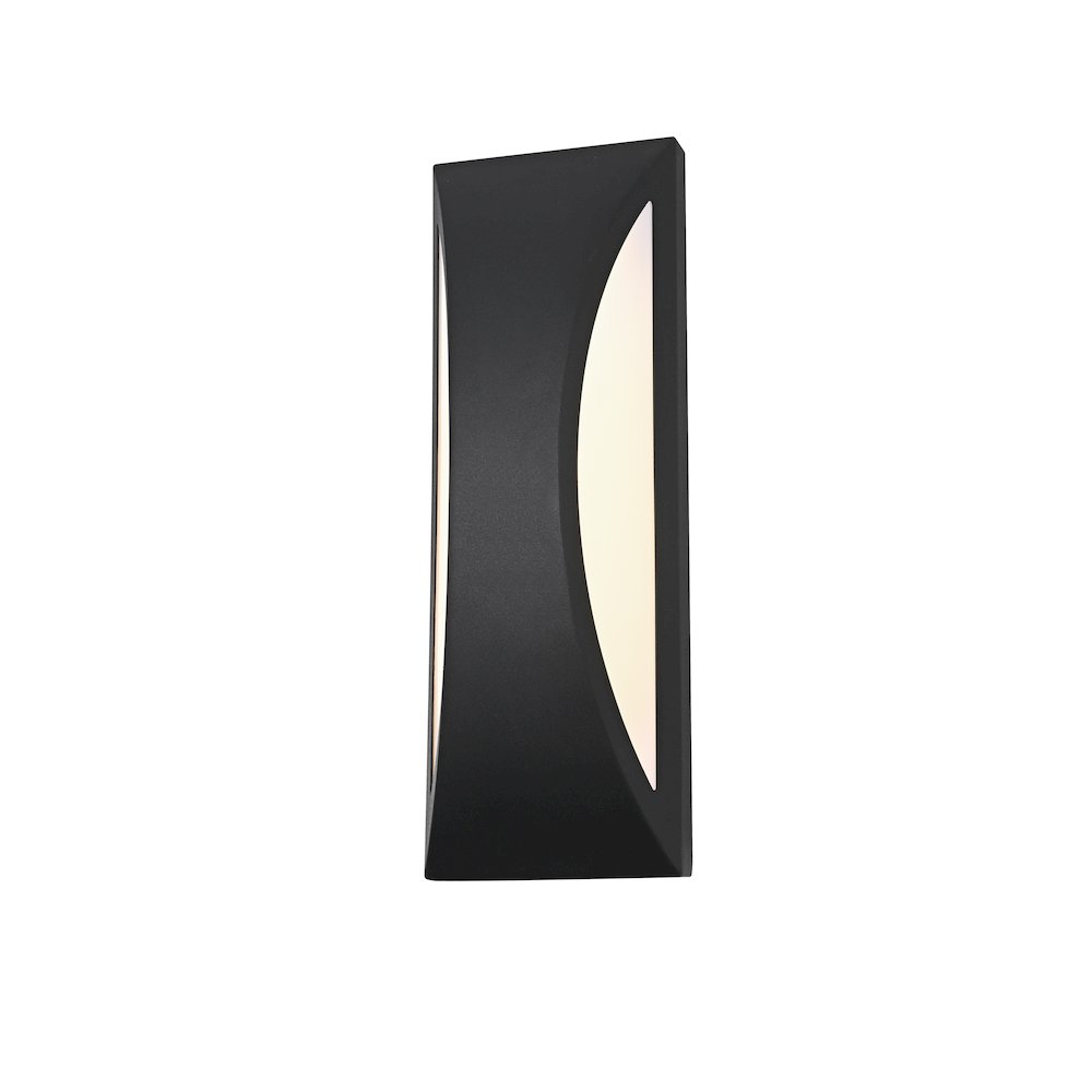 Zayn 5 Inch Outdoor Wall Sconce In Black. Picture 3