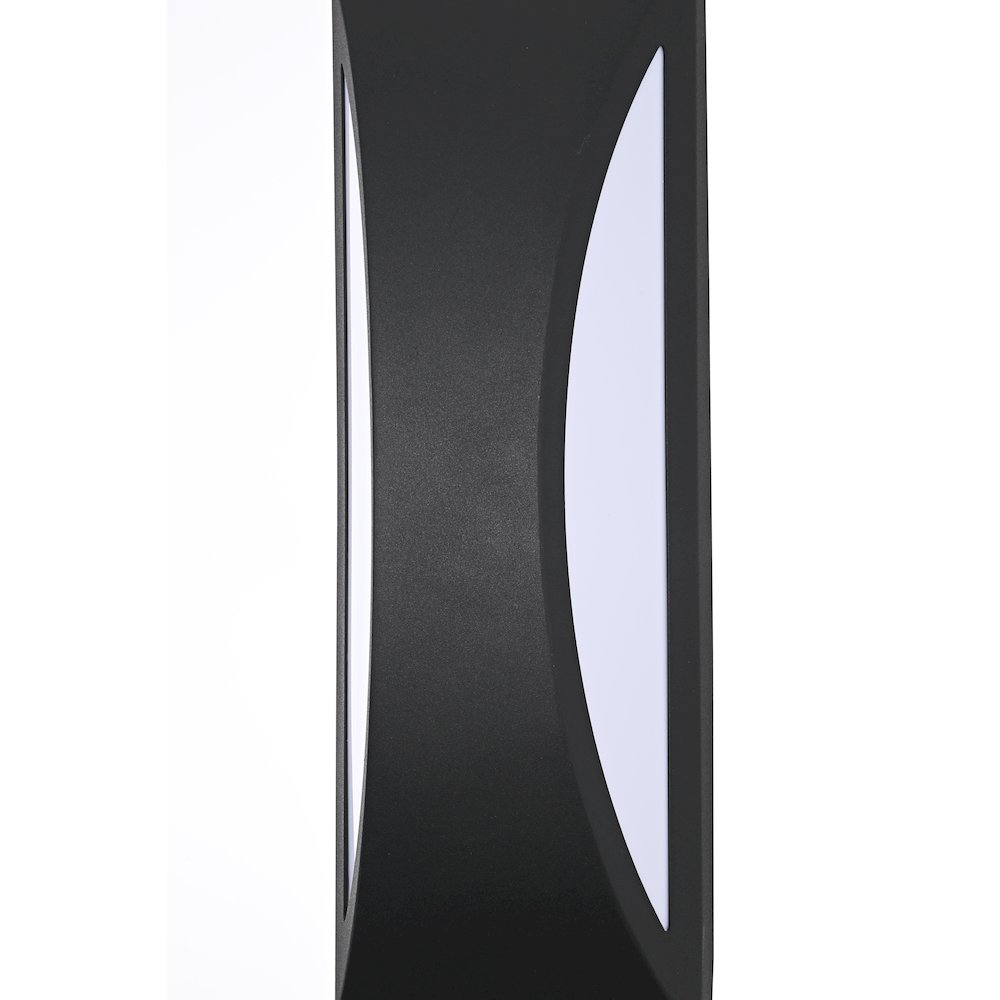 Zayn 5 Inch Outdoor Wall Sconce In Black. Picture 5