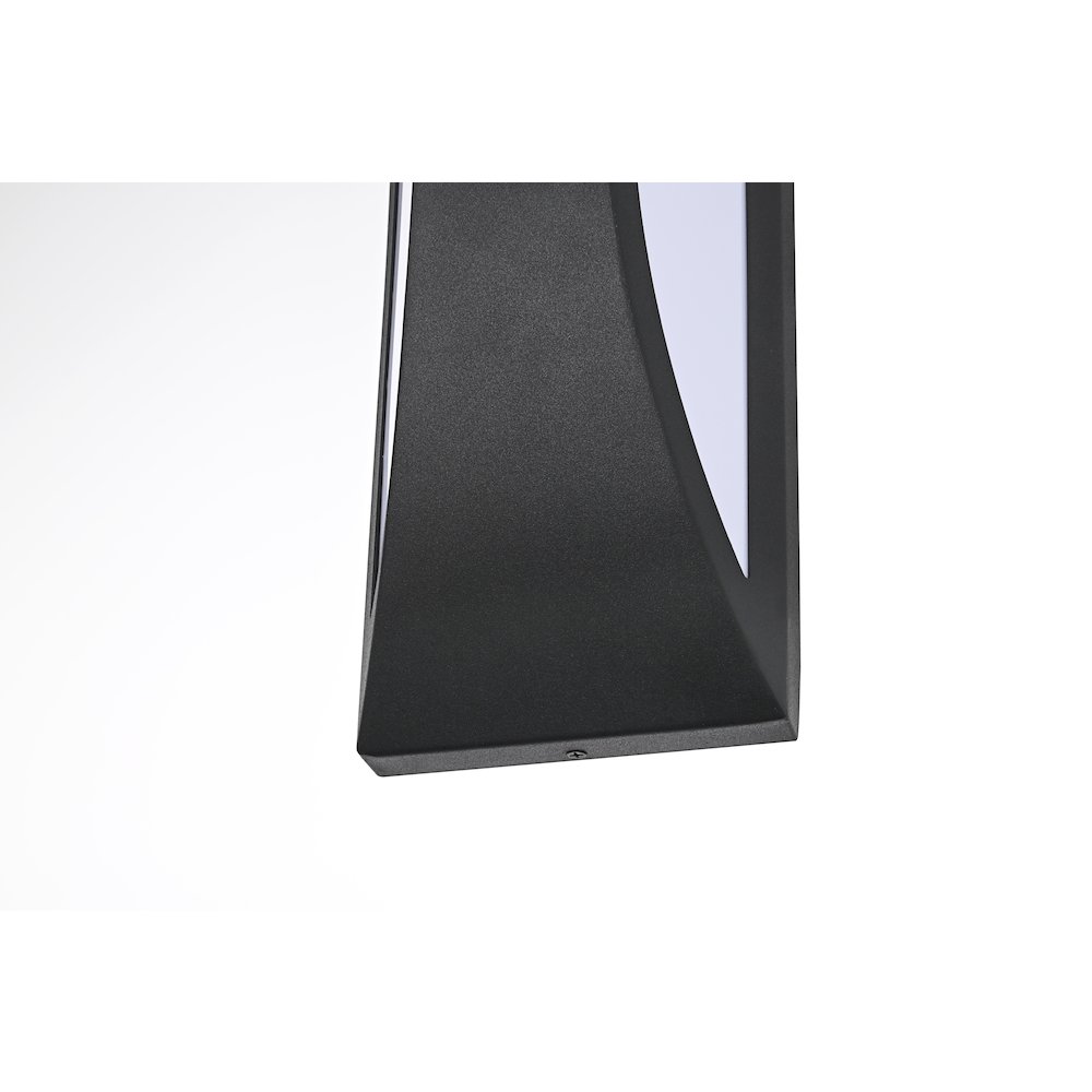 Zayn 5 Inch Outdoor Wall Sconce In Black. Picture 6