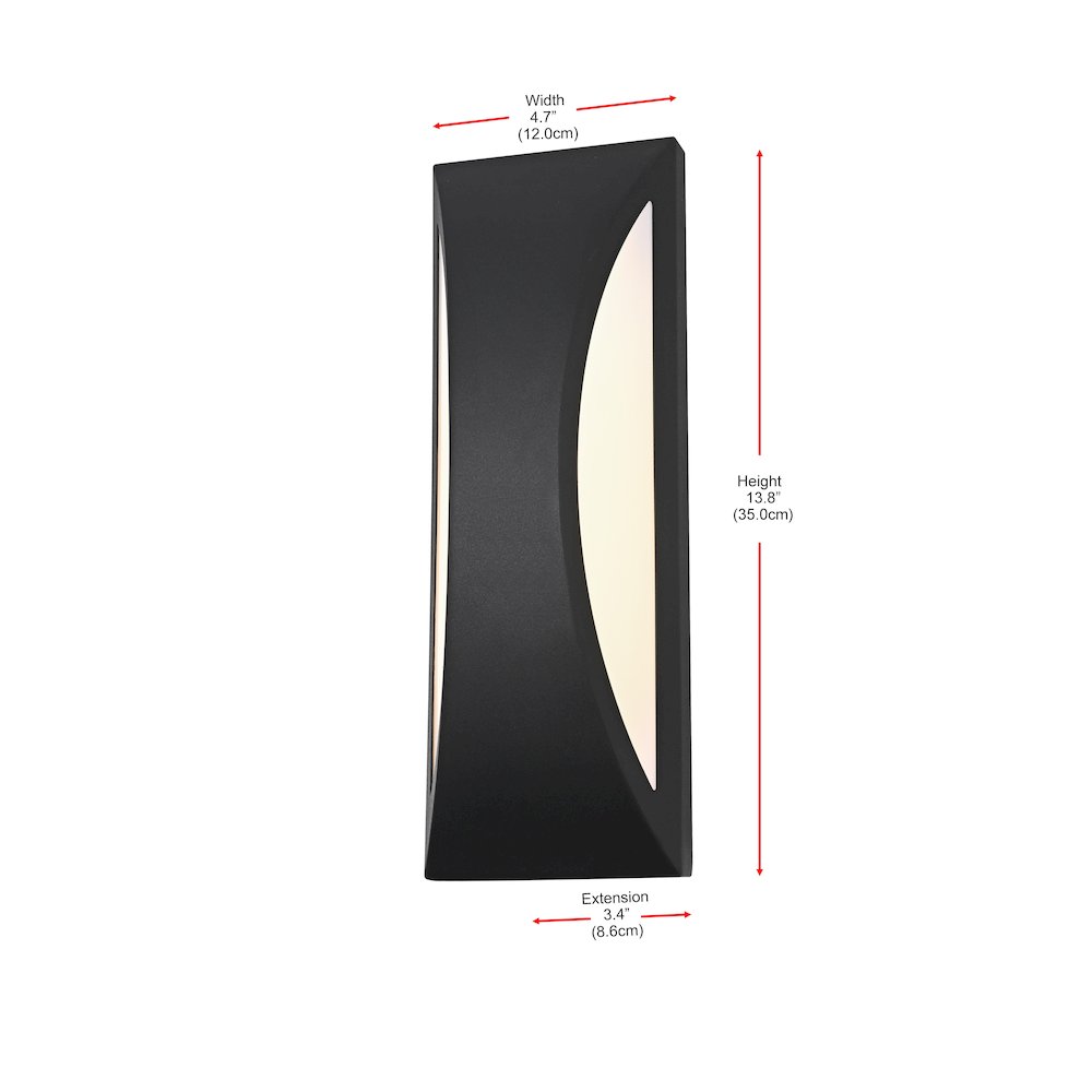 Zayn 5 Inch Outdoor Wall Sconce In Black. Picture 8