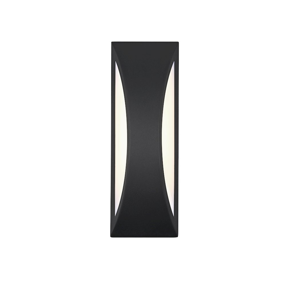 Zayn 5 Inch Outdoor Wall Sconce In Black. Picture 1