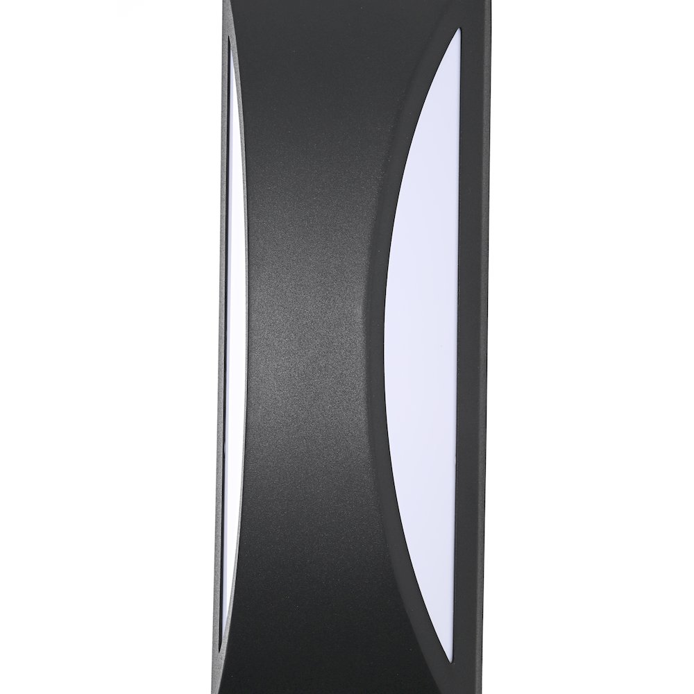 Zayn 5 Inch Outdoor Wall Sconce In Black. Picture 5