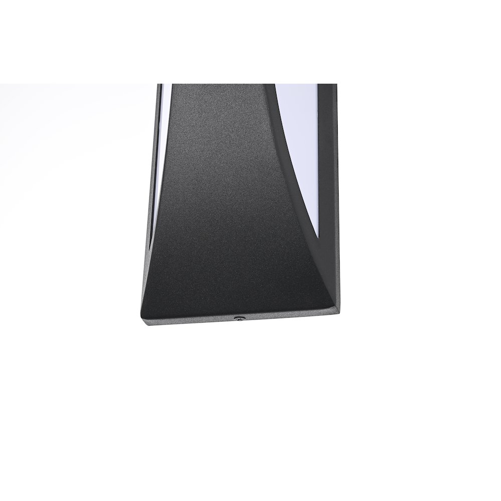 Zayn 5 Inch Outdoor Wall Sconce In Black. Picture 6
