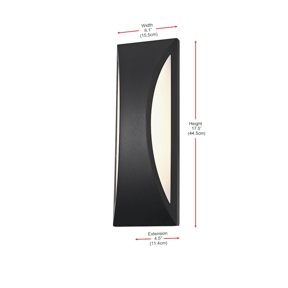 Zayn 5 Inch Outdoor Wall Sconce In Black. Picture 8