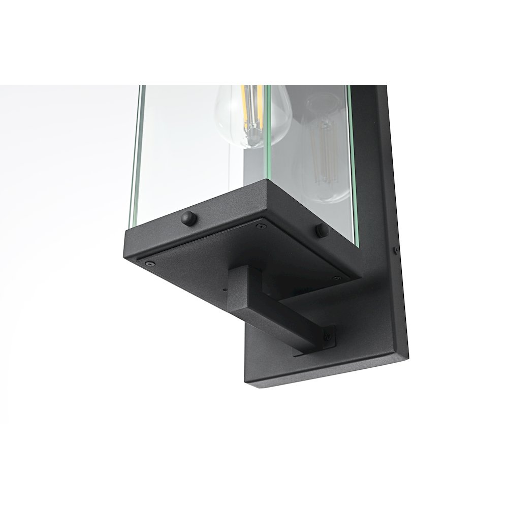 Julien 6 Inch Outdoor Wall Sconce In Black. Picture 6