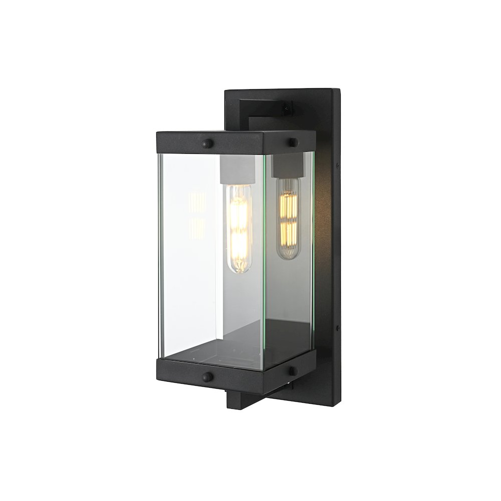 Julien 6 Inch Outdoor Wall Sconce In Black. Picture 7