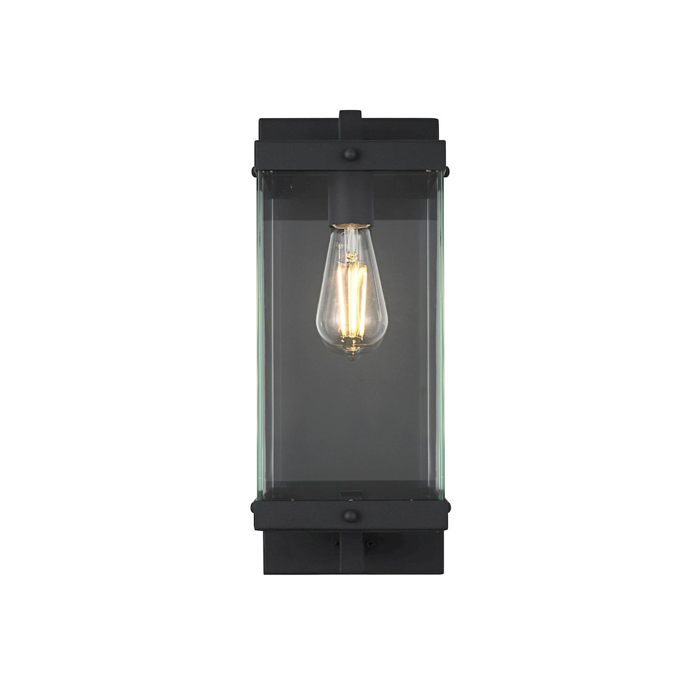 Julien 7 Inch Outdoor Wall Sconce In Black. Picture 1