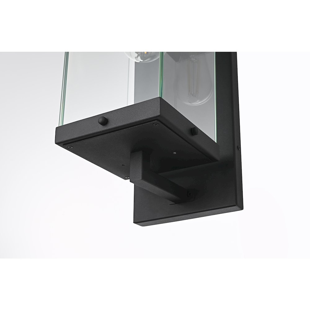 Julien 7 Inch Outdoor Wall Sconce In Black. Picture 6