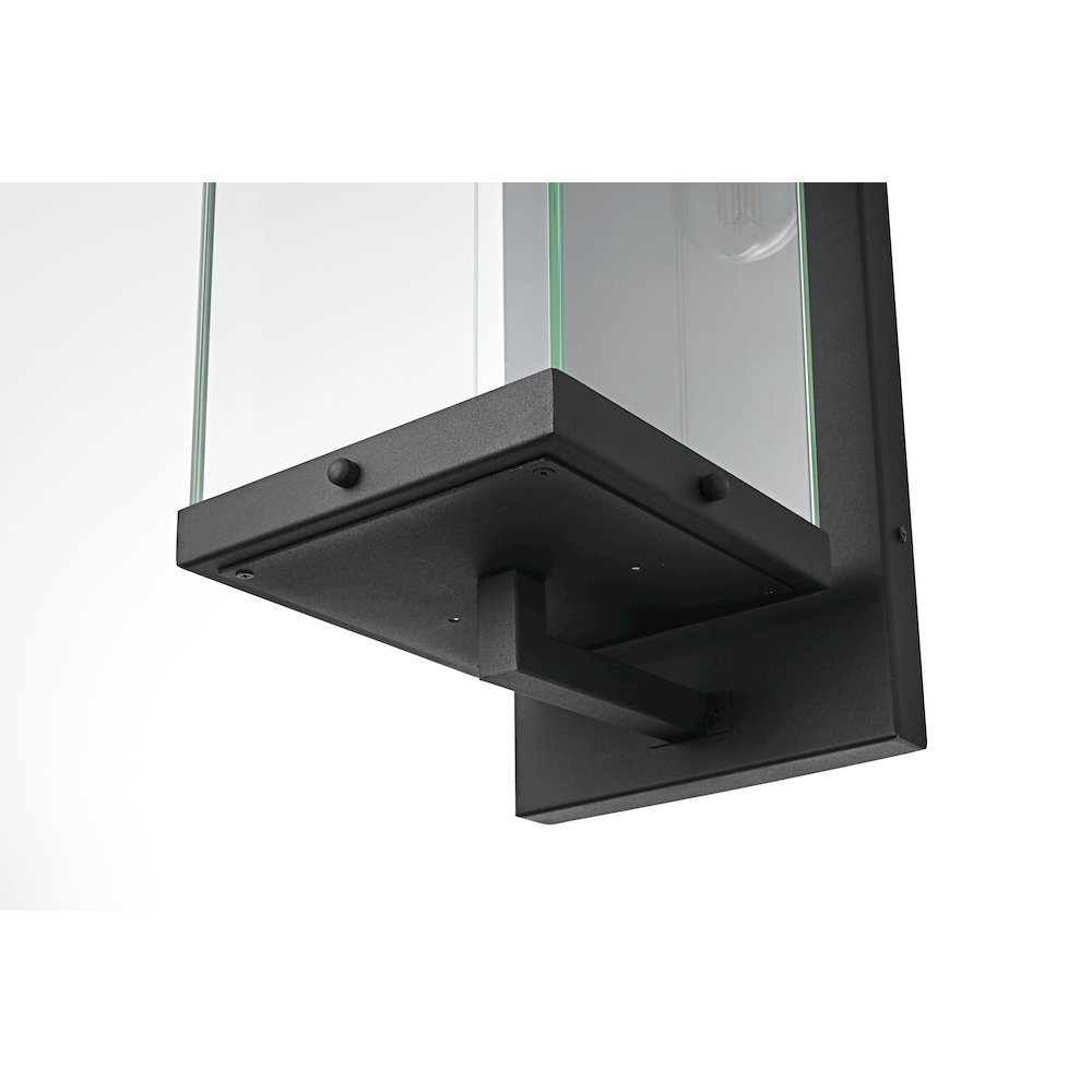 Julien 8 Inch Outdoor Wall Sconce In Black. Picture 6