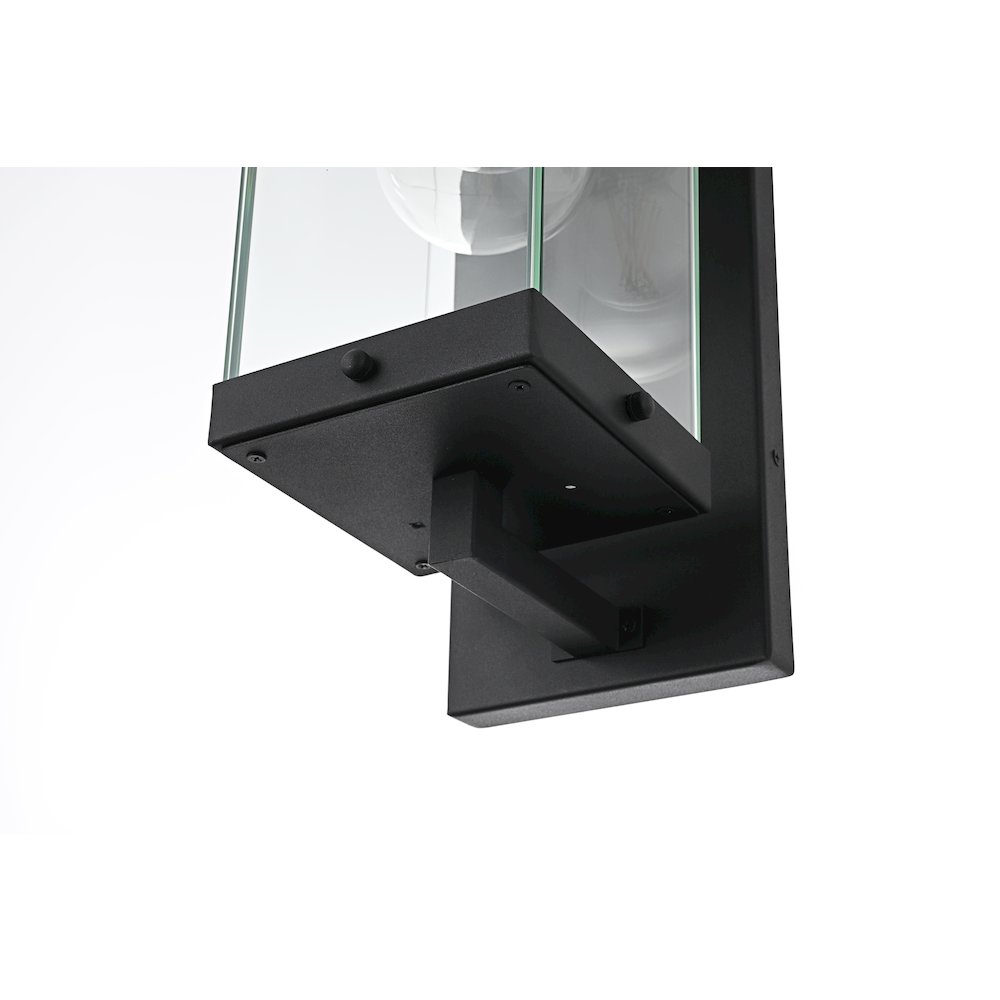 Keaton 6 Inch Outdoor Wall Sconce In Black. Picture 6