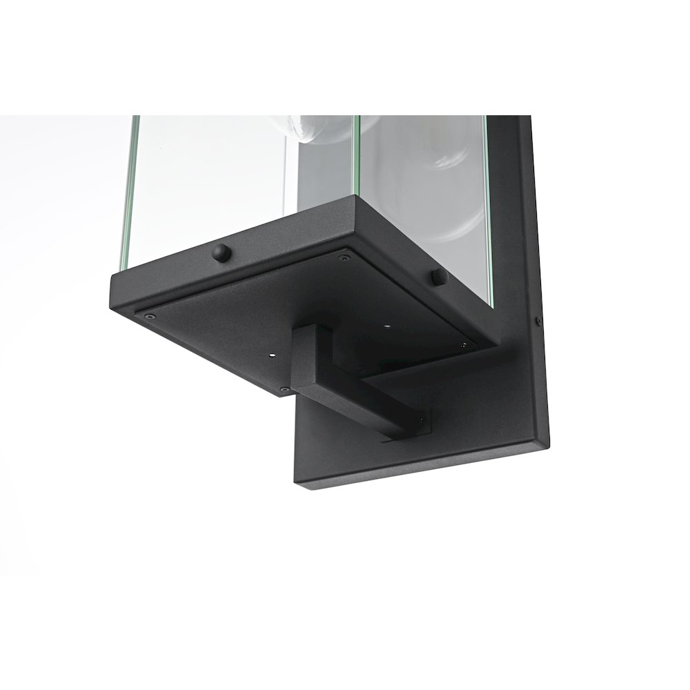 Keaton 8 Inch Outdoor Wall Sconce In Black. Picture 6