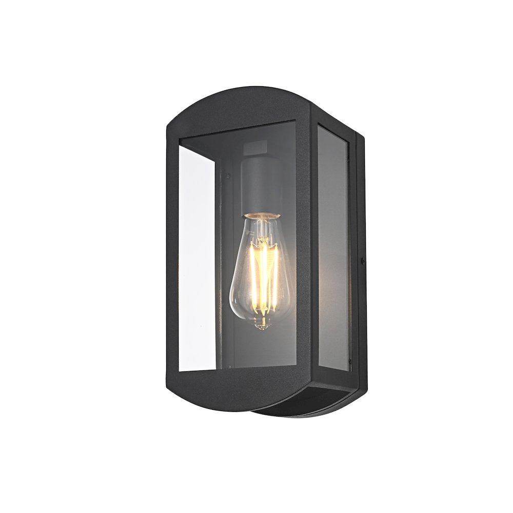 Miles 6 Inch Outdoor Wall Sconce In Black. Picture 3