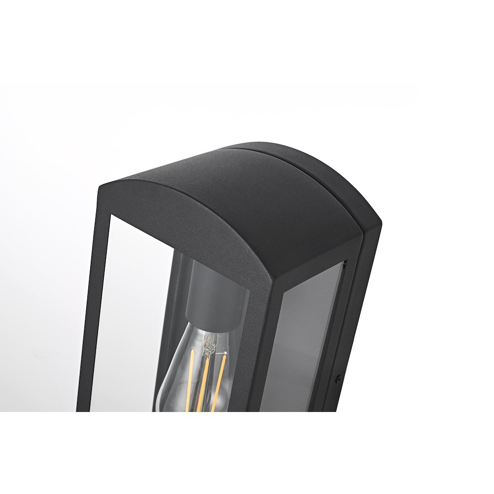 Miles 6 Inch Outdoor Wall Sconce In Black. Picture 4