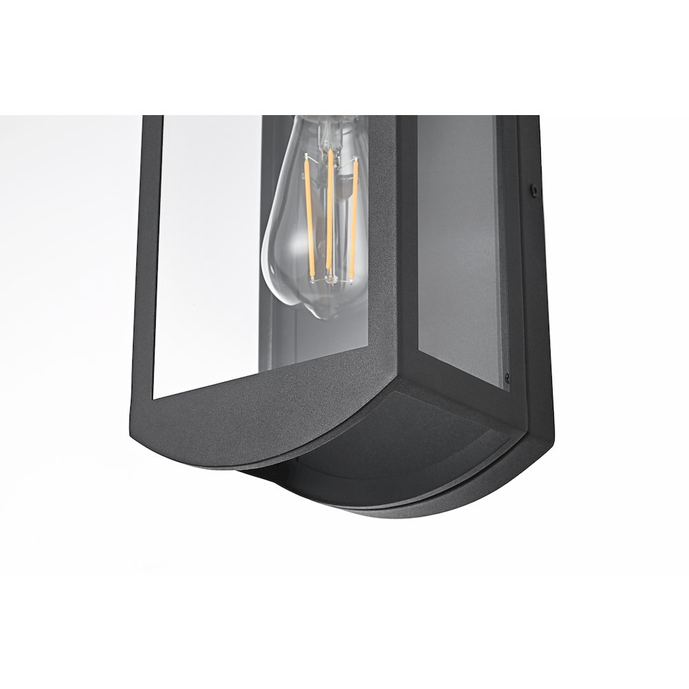 Miles 6 Inch Outdoor Wall Sconce In Black. Picture 6