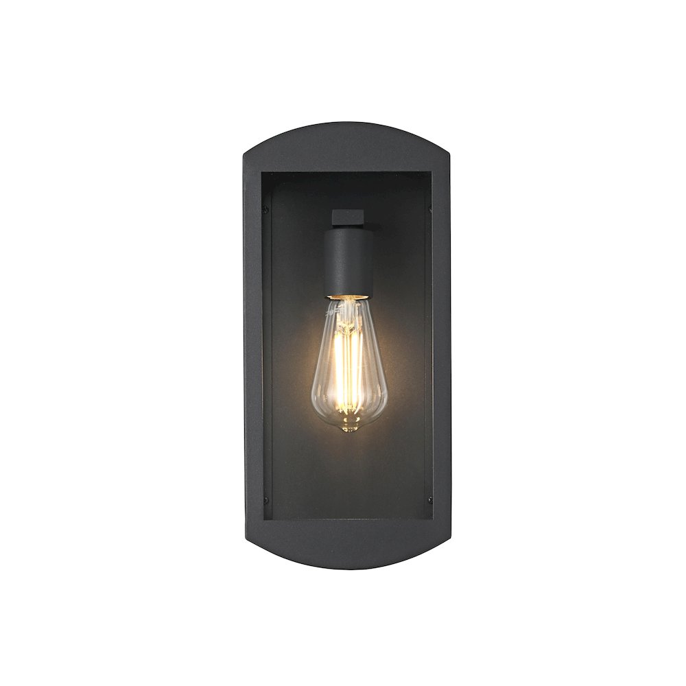 Miles 6 Inch Outdoor Wall Sconce In Black. Picture 1