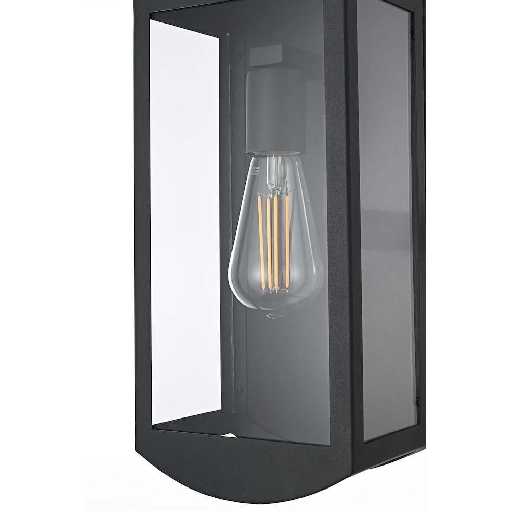 Miles 6 Inch Outdoor Wall Sconce In Black. Picture 5