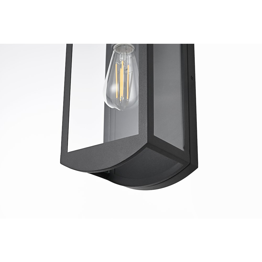 Miles 6 Inch Outdoor Wall Sconce In Black. Picture 6