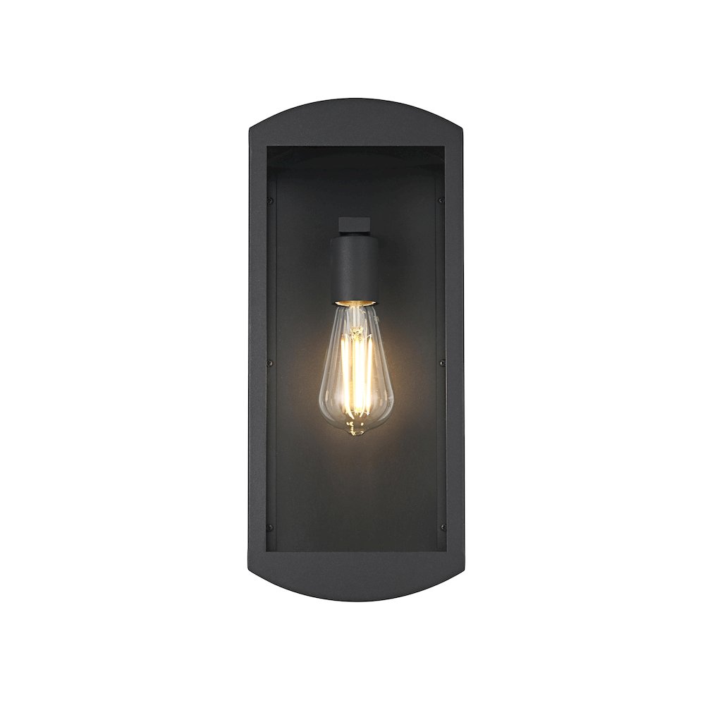Miles 7 Inch Outdoor Wall Sconce In Black. Picture 1