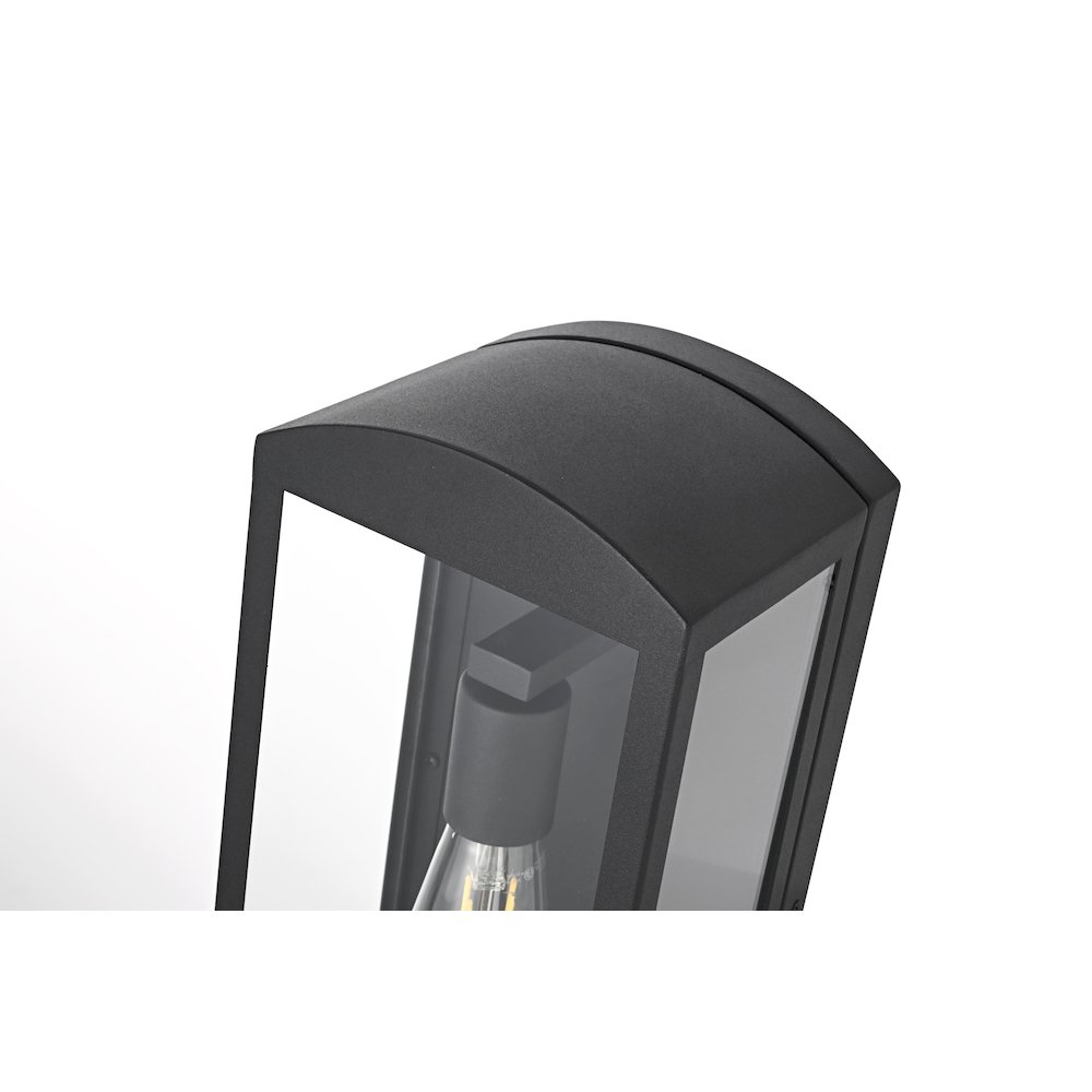Miles 7 Inch Outdoor Wall Sconce In Black. Picture 4
