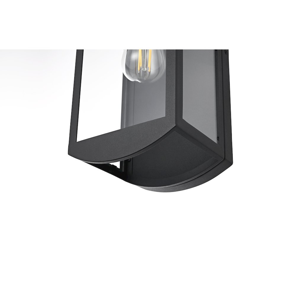 Miles 7 Inch Outdoor Wall Sconce In Black. Picture 6