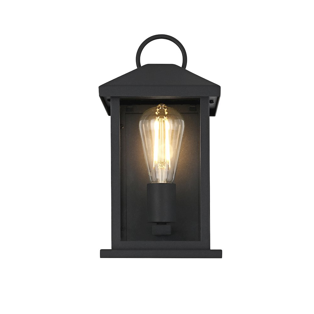 Neil 6 Inch Outdoor Wall Sconce In Black. Picture 1