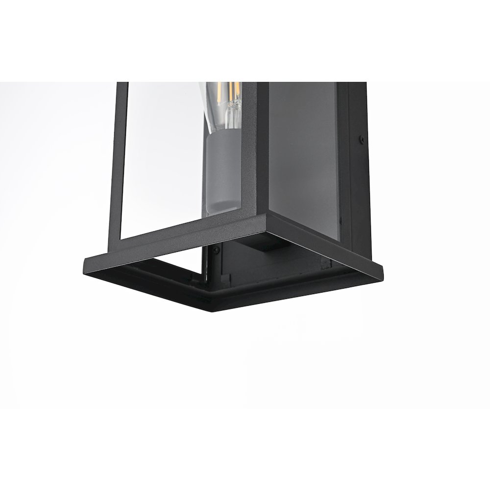 Neil 6 Inch Outdoor Wall Sconce In Black. Picture 6