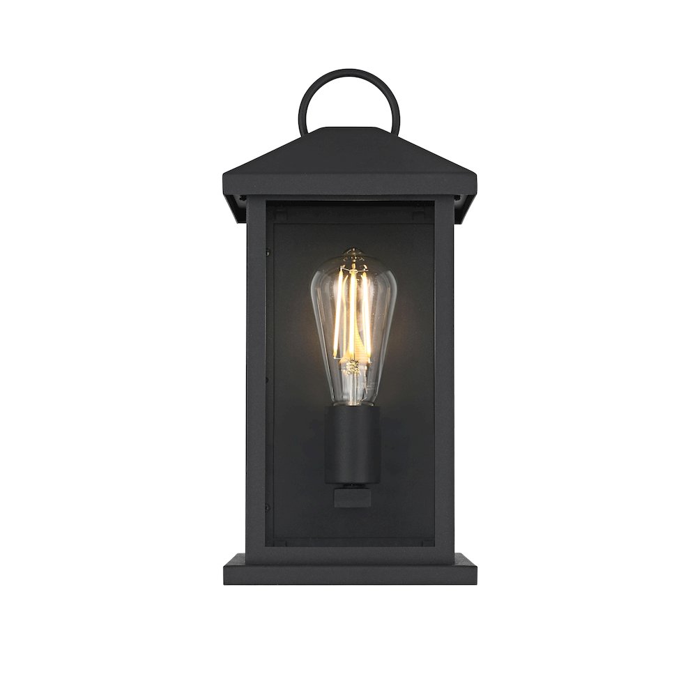 Neil 7 Inch Outdoor Wall Sconce In Black. Picture 1