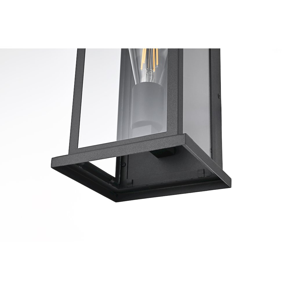 Neil 7 Inch Outdoor Wall Sconce In Black. Picture 6