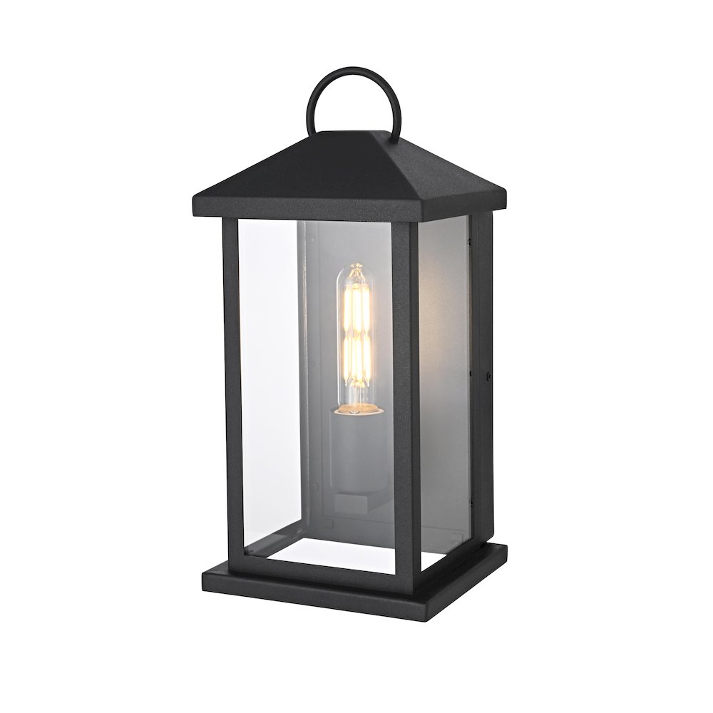 Neil 7 Inch Outdoor Wall Sconce In Black. Picture 7