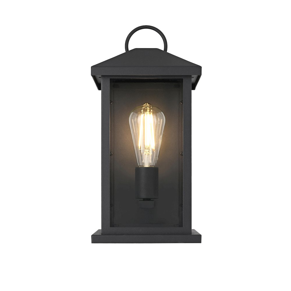Neil 7 Inch Outdoor Wall Sconce In Black. Picture 1