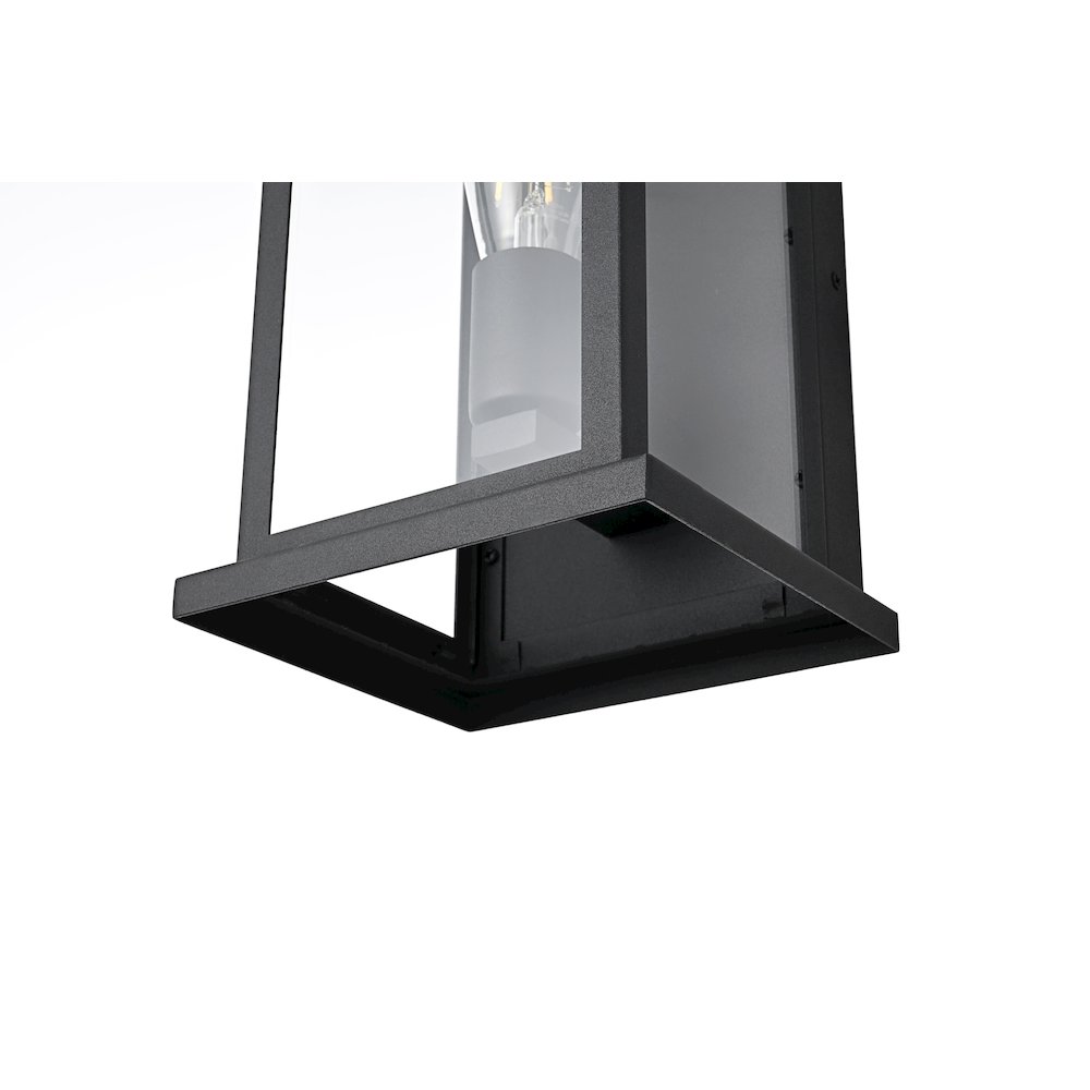 Neil 7 Inch Outdoor Wall Sconce In Black. Picture 6