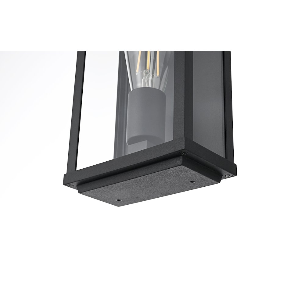 Santos 6 Inch Outdoor Wall Sconce In Black. Picture 6