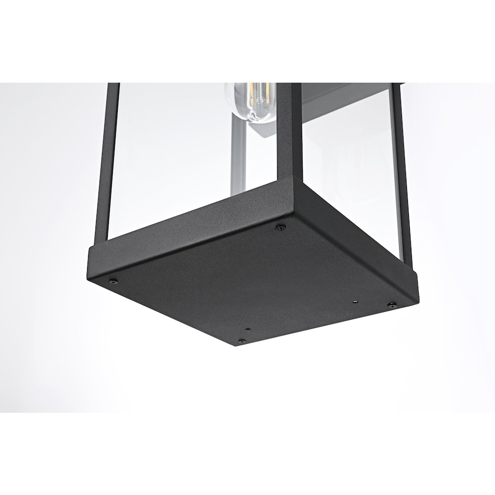 Peter 7 Inch Outdoor Wall Sconce In Black. Picture 6
